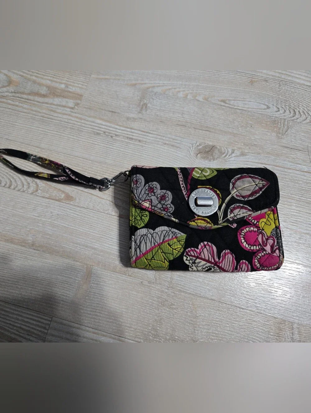 Vera Bradley Black Wristlet